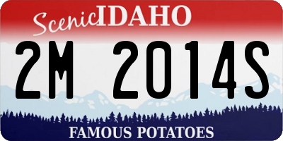 ID license plate 2M2014S