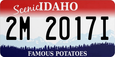 ID license plate 2M2017I