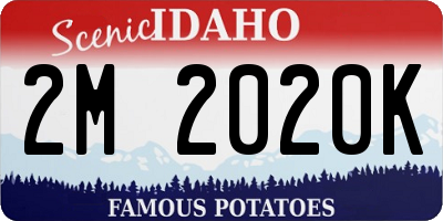 ID license plate 2M2020K