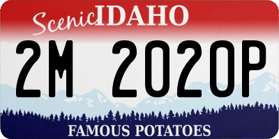 ID license plate 2M2020P