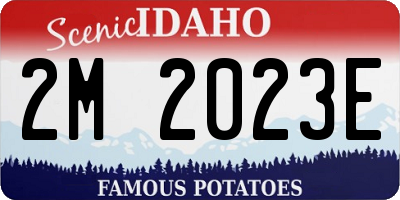 ID license plate 2M2023E