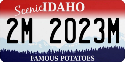 ID license plate 2M2023M