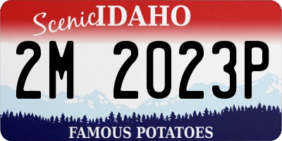 ID license plate 2M2023P