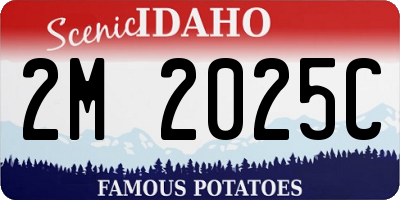 ID license plate 2M2025C