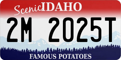 ID license plate 2M2025T