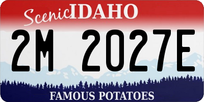 ID license plate 2M2027E