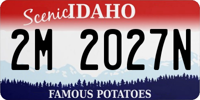 ID license plate 2M2027N
