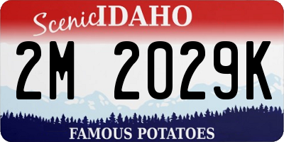 ID license plate 2M2029K