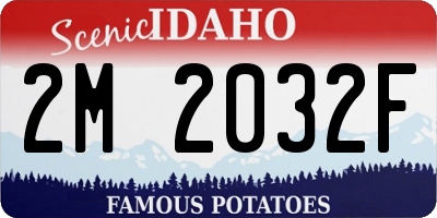 ID license plate 2M2032F