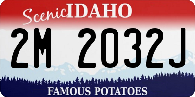 ID license plate 2M2032J