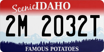 ID license plate 2M2032T