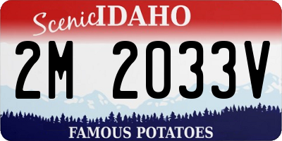 ID license plate 2M2033V