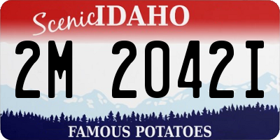 ID license plate 2M2042I