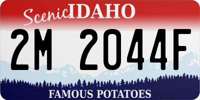 ID license plate 2M2044F