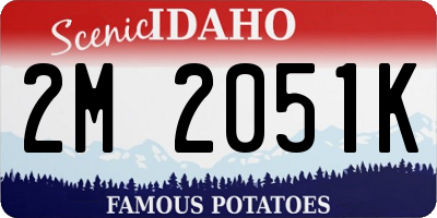 ID license plate 2M2051K