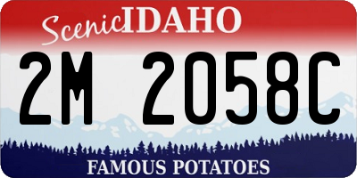 ID license plate 2M2058C