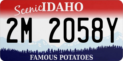 ID license plate 2M2058Y