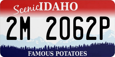 ID license plate 2M2062P