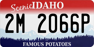 ID license plate 2M2066P