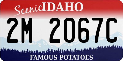 ID license plate 2M2067C