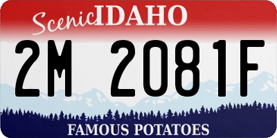 ID license plate 2M2081F