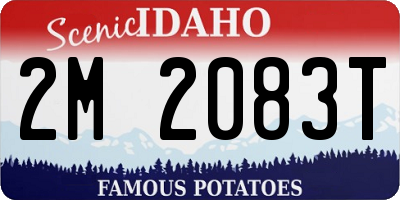 ID license plate 2M2083T