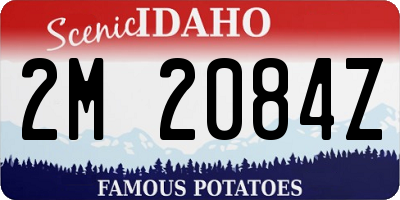 ID license plate 2M2084Z