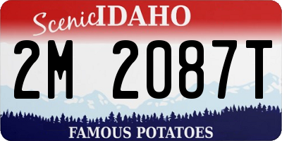 ID license plate 2M2087T
