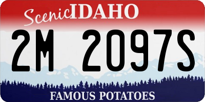 ID license plate 2M2097S