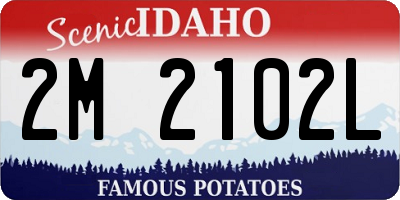 ID license plate 2M2102L