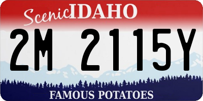 ID license plate 2M2115Y