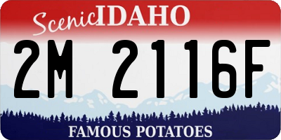 ID license plate 2M2116F