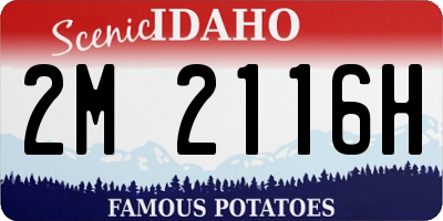ID license plate 2M2116H