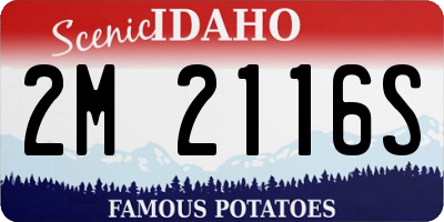 ID license plate 2M2116S