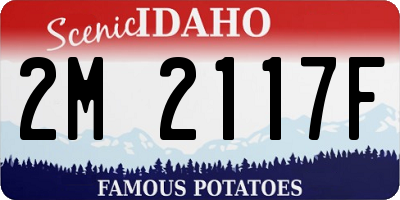 ID license plate 2M2117F