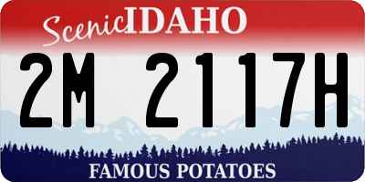 ID license plate 2M2117H