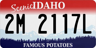 ID license plate 2M2117L