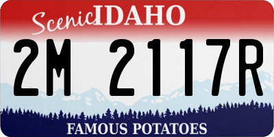 ID license plate 2M2117R