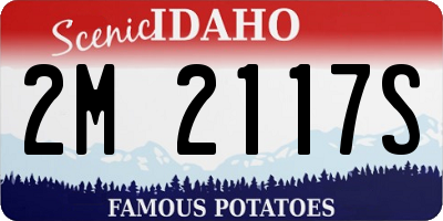 ID license plate 2M2117S