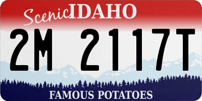 ID license plate 2M2117T