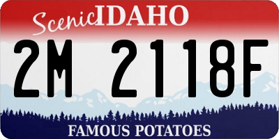 ID license plate 2M2118F