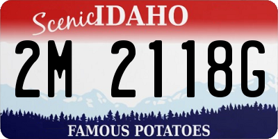 ID license plate 2M2118G