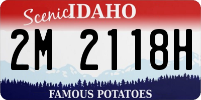 ID license plate 2M2118H