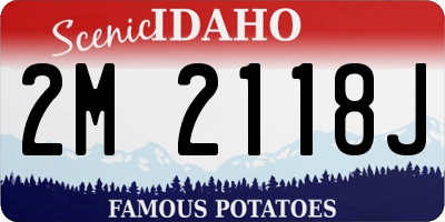 ID license plate 2M2118J