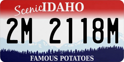 ID license plate 2M2118M