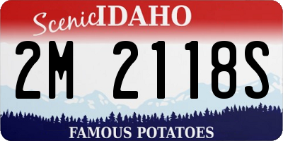 ID license plate 2M2118S