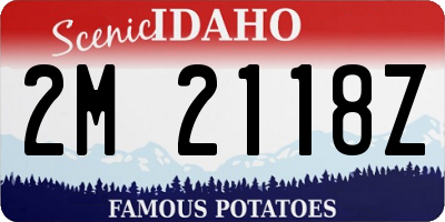ID license plate 2M2118Z