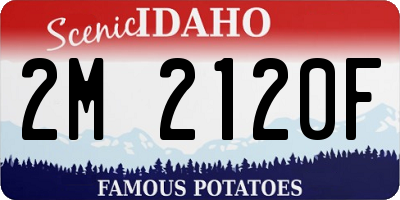 ID license plate 2M2120F
