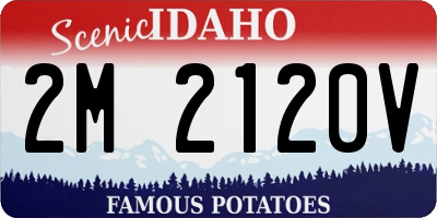 ID license plate 2M2120V