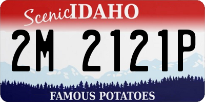 ID license plate 2M2121P